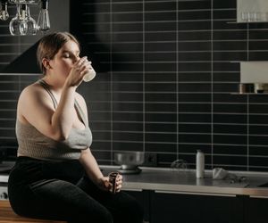 Detail of a person in motion during exercise